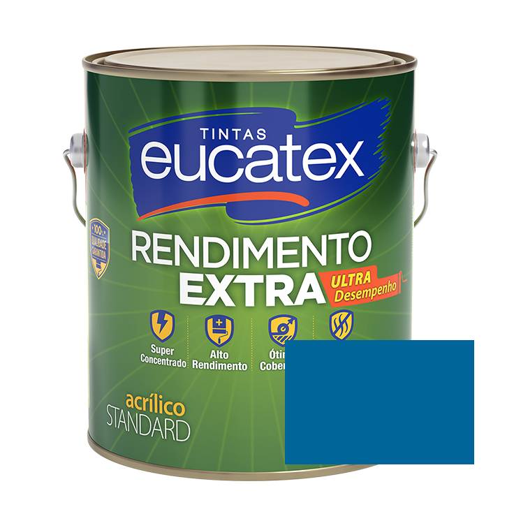 Tinta Rendimento Extra Acrílico Jeans 3,6 Litros Eucatex