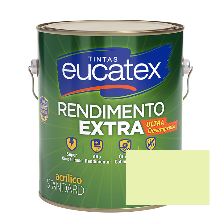 Tinta Rendimento Extra Acrílico Pêra 3,6 Litros Eucatex