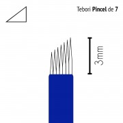 Lâmina Flox Tebori Pincel 7 Pts c/ Anvisa - Kit 5 Uni.