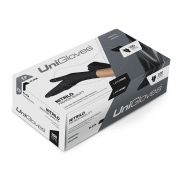 Luva Unigloves Nitrilo Sem Pó Premium Quality Black
