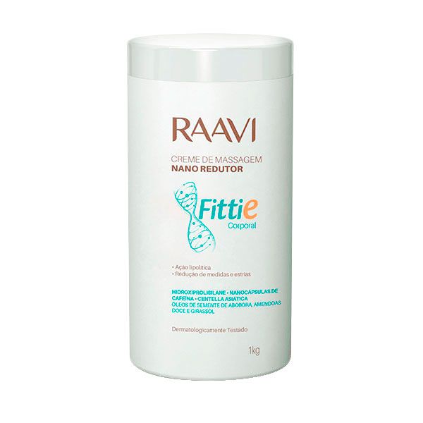 Creme de Massagem Raavi Fittie Nano Redutor 1kg