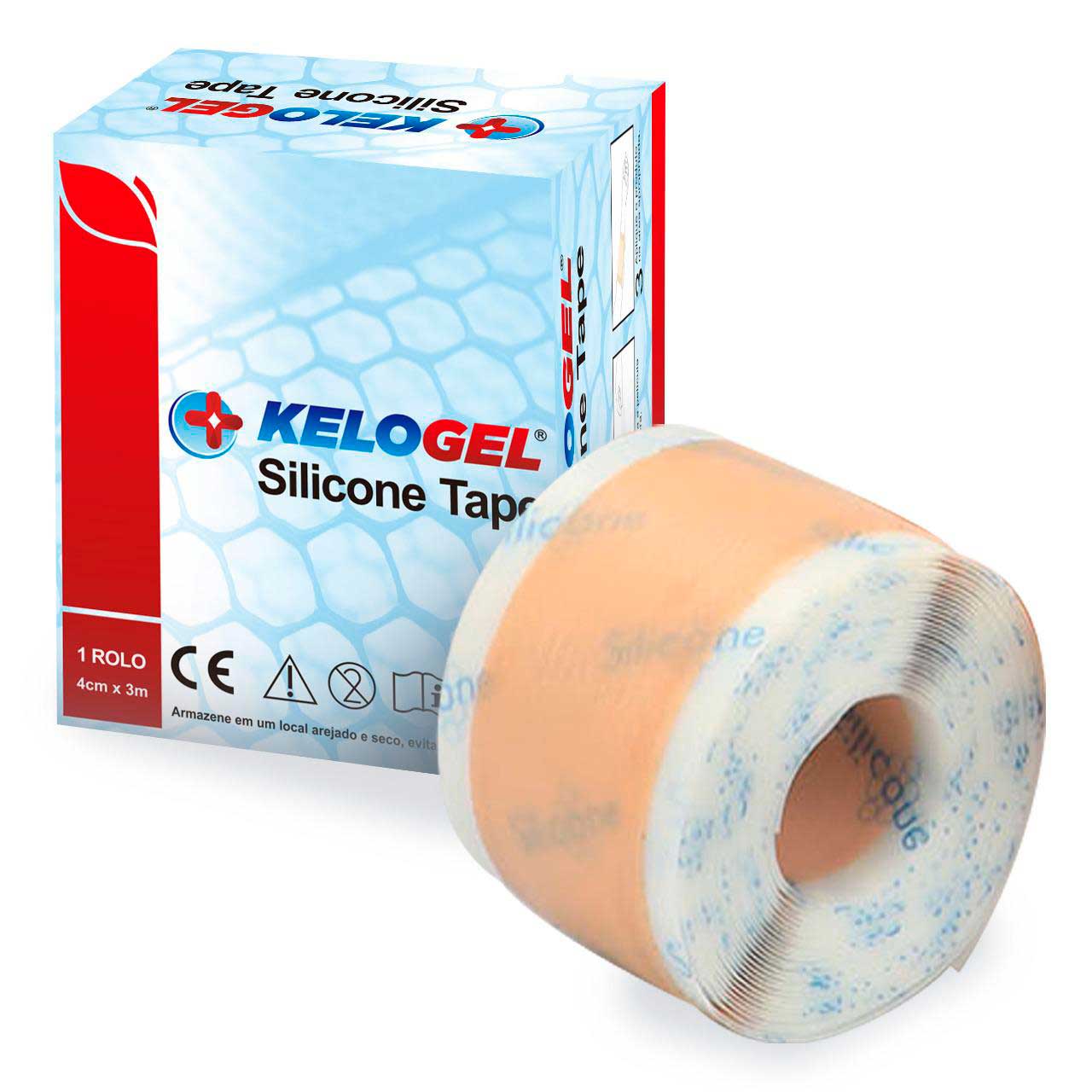 Kelogel Tape Silicone Médico Hospitalar 4cmx3m