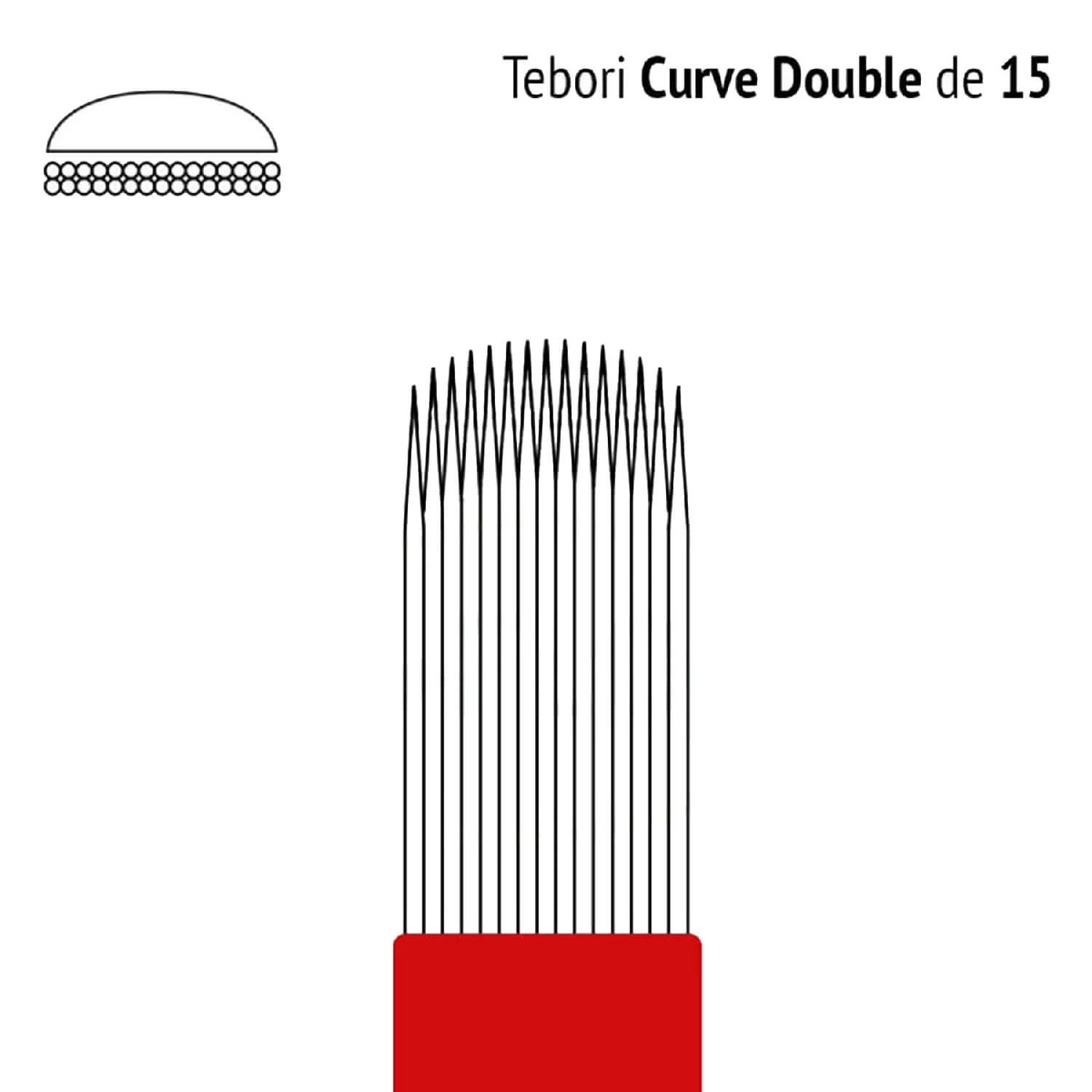 Lâmina Flox Tebori Curve Double 15 Pontas com Anvisa