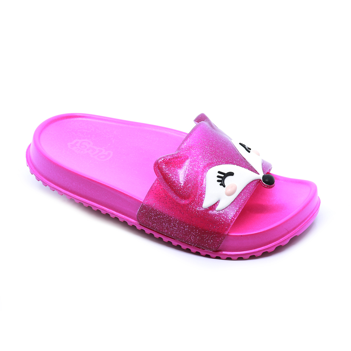 Chinelo Plugt Slide Raposa Gliter Pink - Foto 2