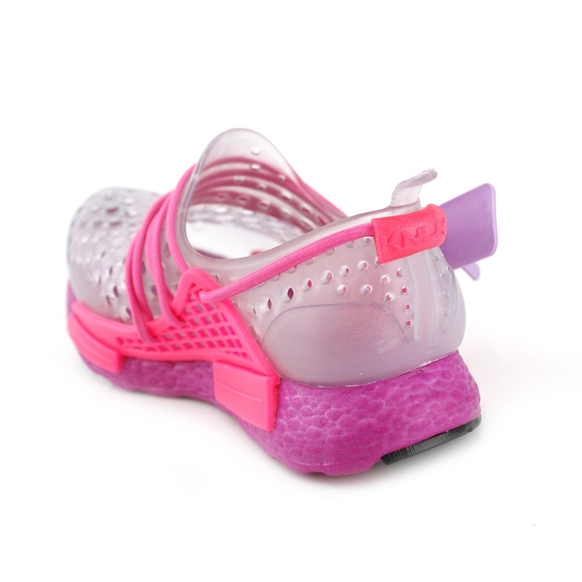Tênis Feminino Plugt Hype Infantil Transparente/Pink - Foto 2