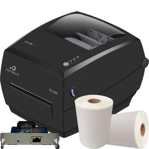 Impressora de Etiquetas Elgin L42 Pro com Placa de Rede Ethernet e Etiquetas  - Automasite