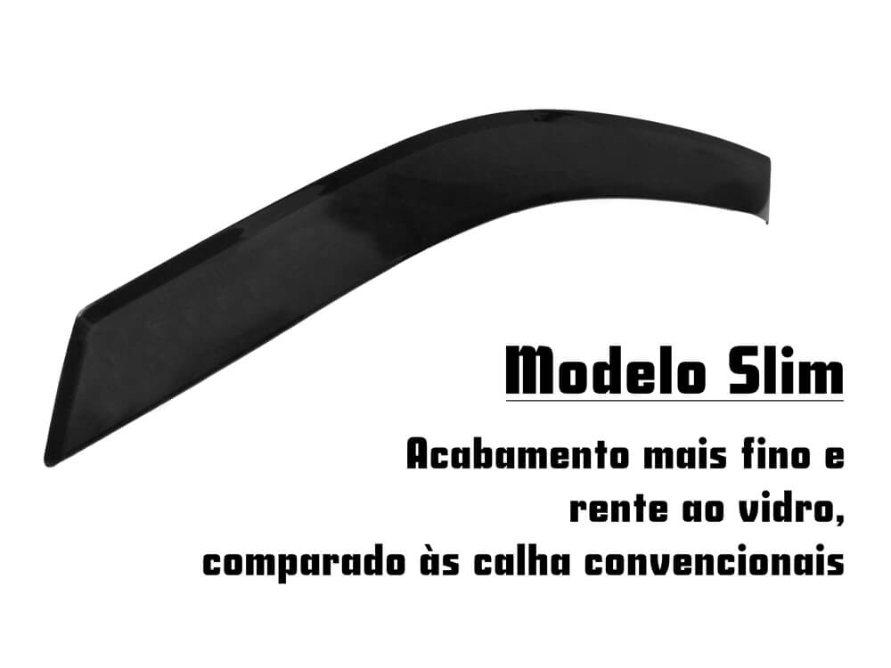 Calha de Chuva - Ecosport - Modelo Slim - 12 13 14 15 16 17 - Marca Ibrasa 