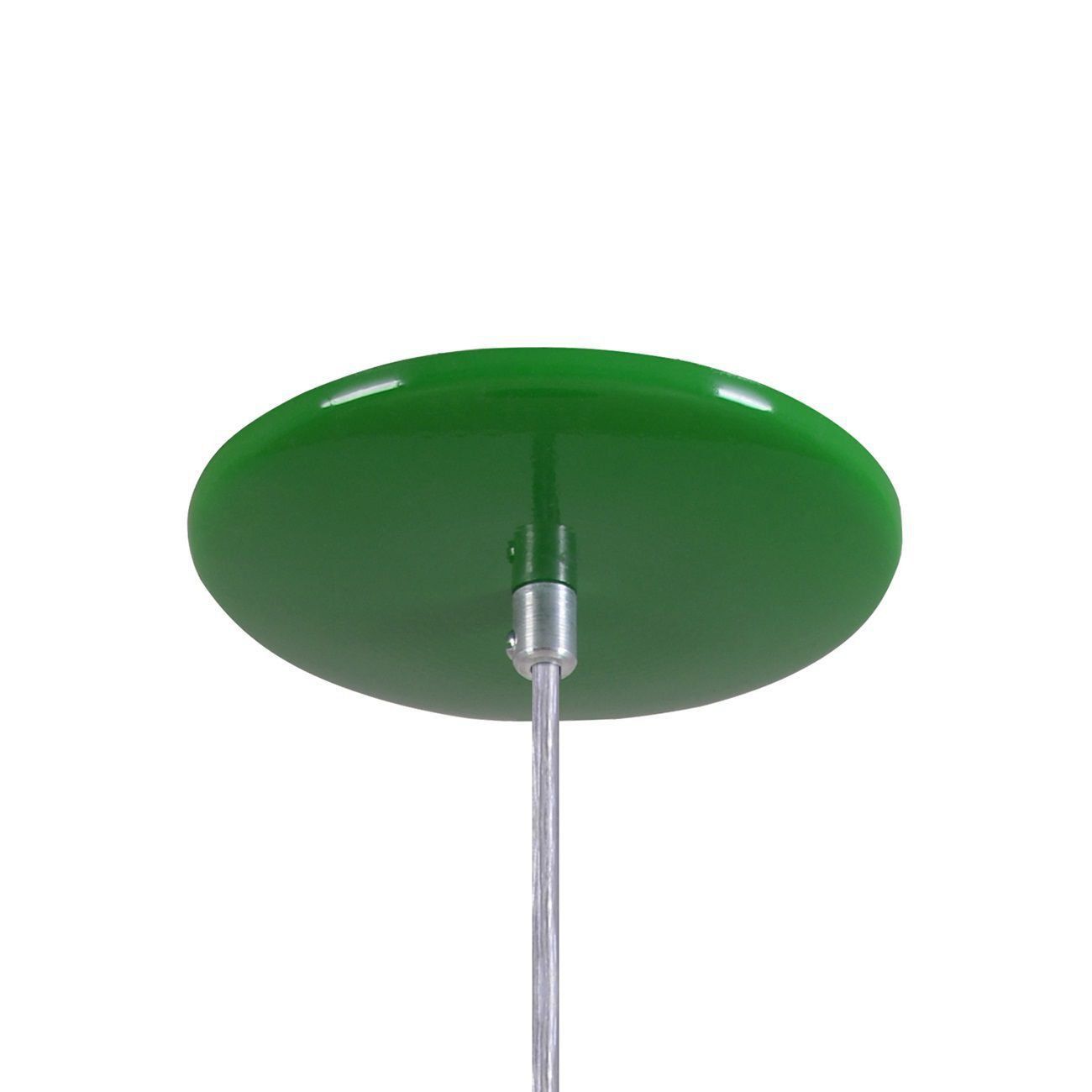 Pendente Cone Furado Luminária Lustre Alumínio Verde - Rei Da Iluminação