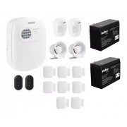 Kit Alarme Intelbras S/ Fio 10 Sensores E Discadora