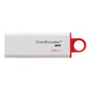 Pendrive Kingston DataTraveler G4 32GB branco/vermelho