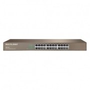 Switch 24 Portas Fast Ethernet Qos Multilaser - RE124