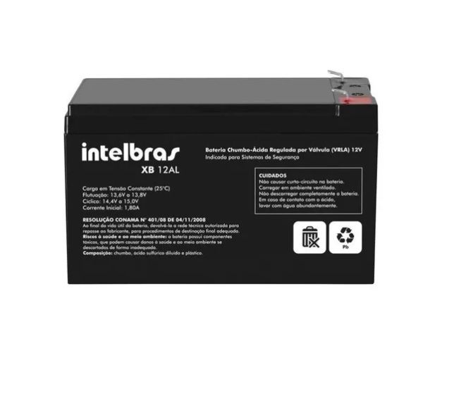 Kit Bateria XB 12AL Intelbras Com Sensor IVP 2000 SF Sem Fio