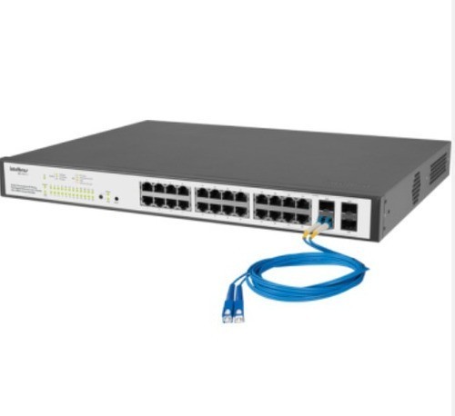 SG 2404 PoE Switch Gerenciável 24 portas PoE Gigabit Ethernet com 4 Mini-GBIC compartilhadas
