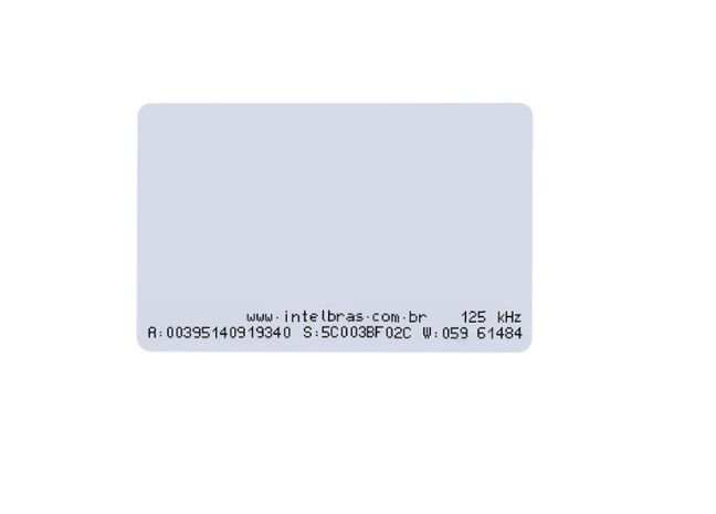 TH 2000 Cartão de proximidade RFID 125 kHz Intelbras