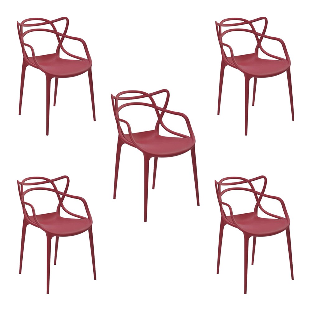 Kit 4 Cadeiras Decorativas Sala e Cozinha Feliti (PP 