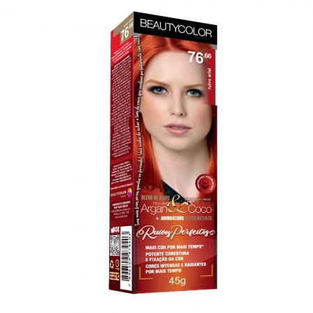 BeautyColor Coloração Ruivos Perfeitos 76.66 Ruivo Ariel - 45g