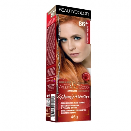 BeautyColor Coloração Ruivos Perfeitos 86.44 Ruivo Cobre Natural - 45g