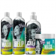 Kit Soul Power Anti-Ressecamento Magic - Shampoo, Condicionador, Máscara e Creme Para Pentear