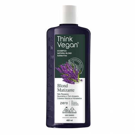 Think Vegan Shampoo Natural Blond Matizante - 400ml