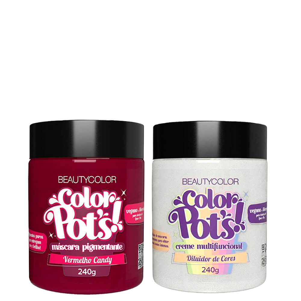 Kit Color Pots - Vermelho Candy e Diluidor