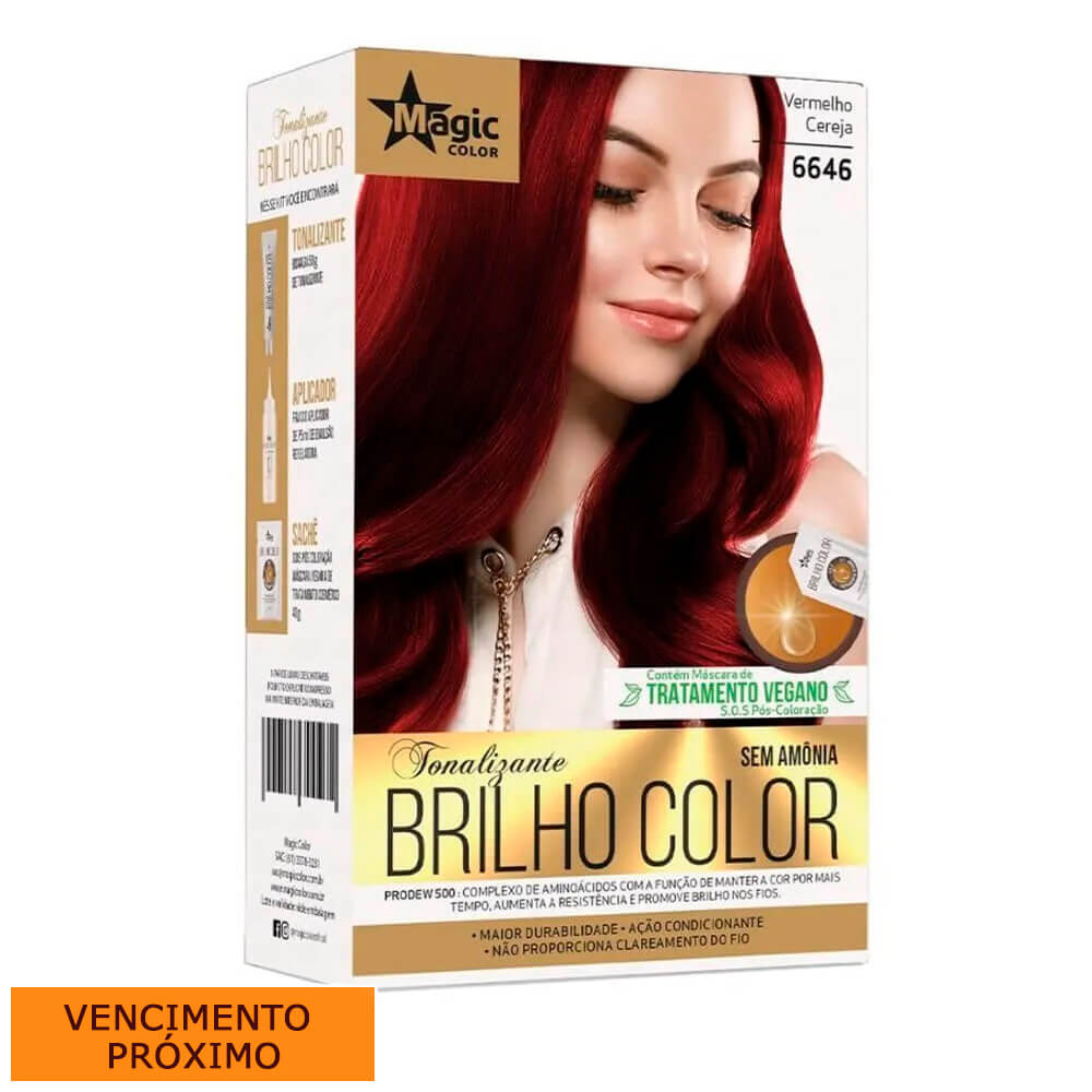 Kit Magic Color Tonalizante Brilho Color 66.46 - Vermelho Cereja