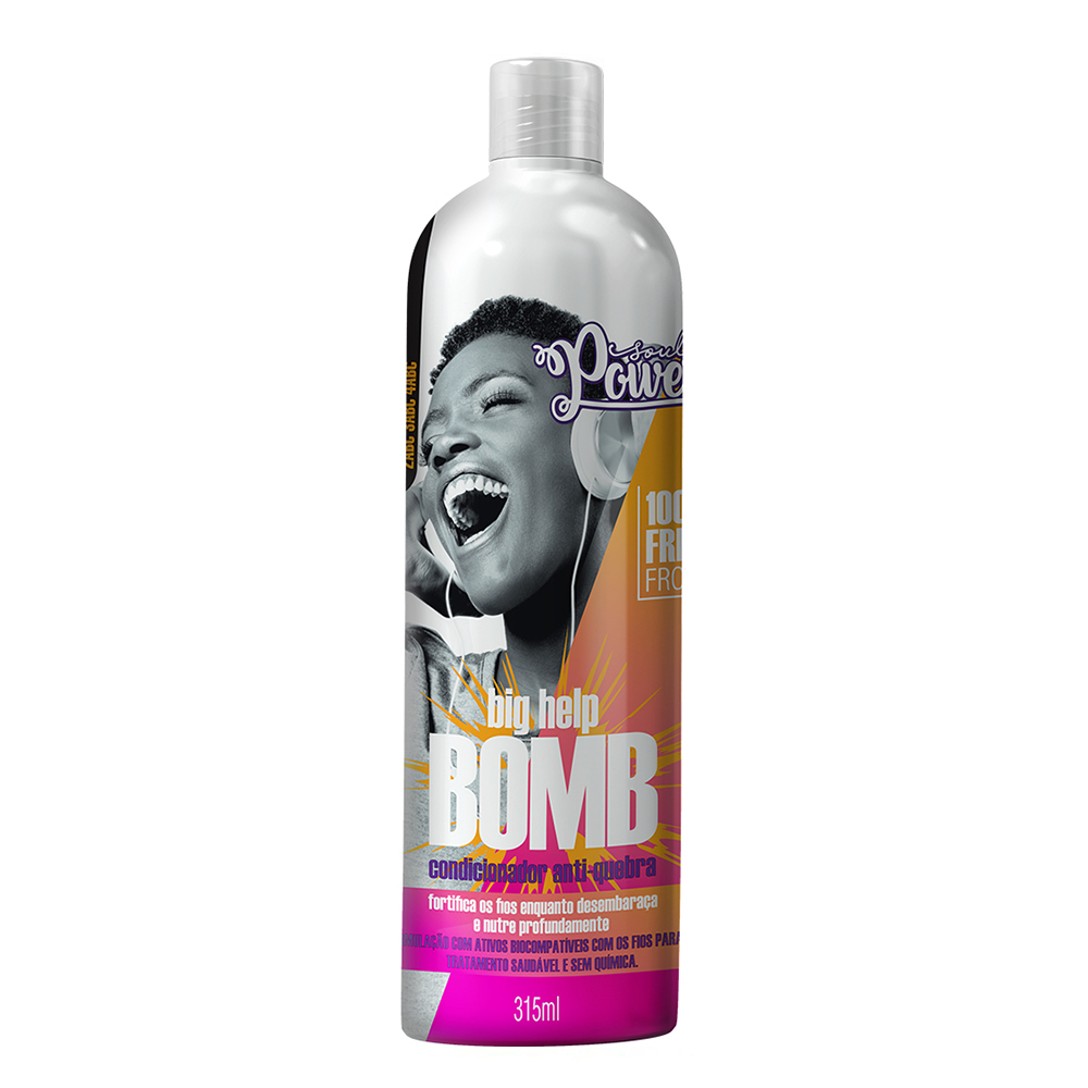 Kit Soul Power Big Bomb - Shampoo, Condicionador, Máscara e Creme Para Pentear