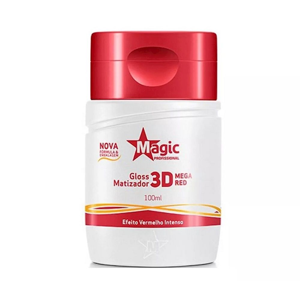 Magic Color Tonalizante Gloss Matizador 3D Mega Red - 100ml