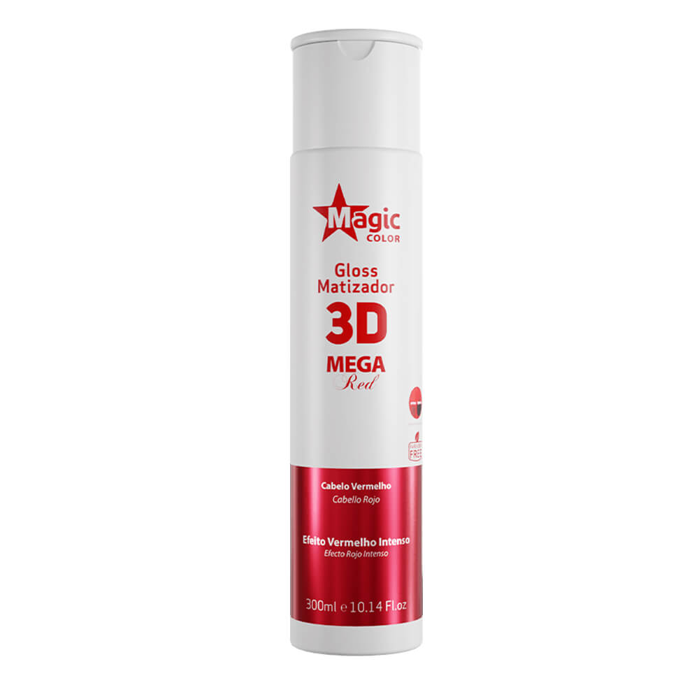 Magic Color Tonalizante Gloss Matizador 3D Mega Red - 300ml