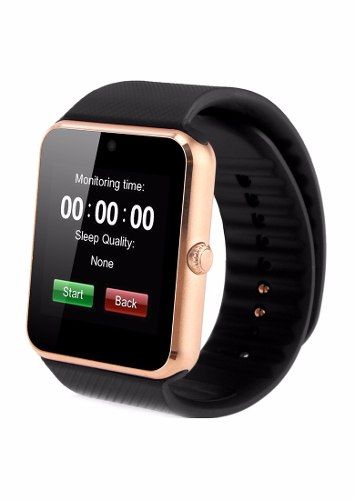 Relógio Bluetooth Smartwatch Gear Chip Gt08 Dourado Rosê
