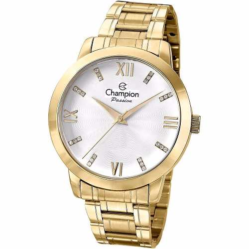 Relógio Champion Dourado Feminino Passion Cn29169h