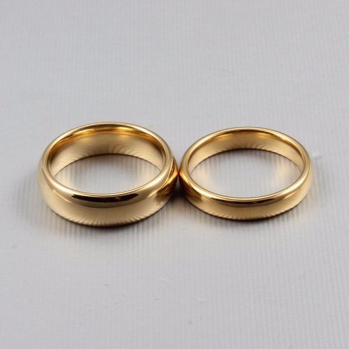 Par Aliança Anel Compromisso Casamento Noivado Banh Ouro 18k
