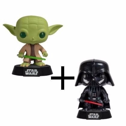 Yoda + Darth Vader Star Wars - Funko Pop (pronta Entrega)