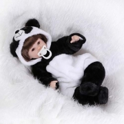 Boneca Bebê Reborn Realista Panda Silicone Pronta Entrega