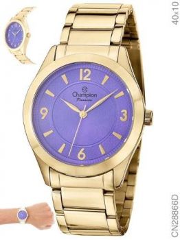 Relógio Champion Dourado Feminino Cn28866d
