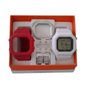 Relógio Champion Yot Original Cp40180x Branco Vermelho