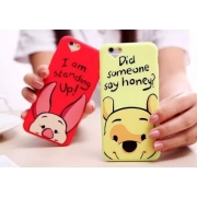 Capa Iphone 6s Ou 6 Plus Ursinho Pooh Puff Ou Leitão Disney