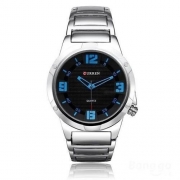 Relógio Masculino Curren Analógico 8111 Prata E Azul