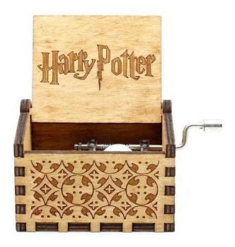 Caixinha Caixa De Música Harry Potter (manivela) Marrom