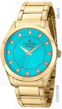 Relógio Champion Feminino Analógico Azul Turquesa Ch24759y