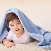 Cobertor Manta Microfibra Bebê Liso 110x80cm Azul Ou Rosa