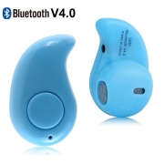 Mini Fone De Ouvido Sem Fio Bluetooth V4.0 Micro Menor Do Mundo Azul 