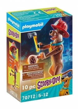 Playmobil - Scooby-Doo! Figura Colecionável Bombeiro 2576