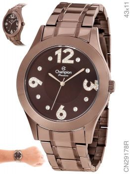 Relógio Champion Feminino Chocolate CN29178R