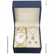 Relógio Champion Original Cn27554w + Kit Brinde + Nf