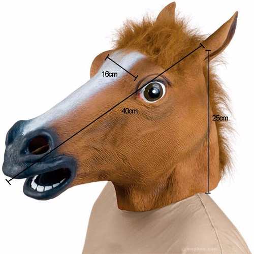Máscara De Cavalo Látex Head Horse Cosplay - Pronta Entrega