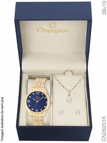 Relógio Champion Feminino Dourado - Cn26251k