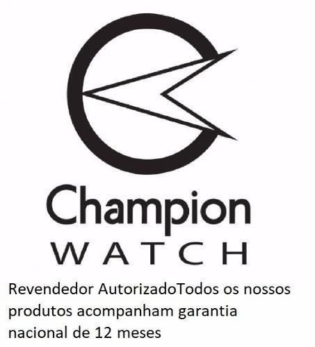 Relógio Champion Feminino Dourado Kit Colar Brincos Cn29909w