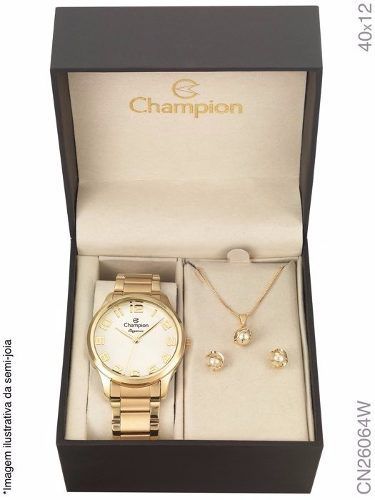 Relógio Champion Feminino Original Cn26064w Analógico