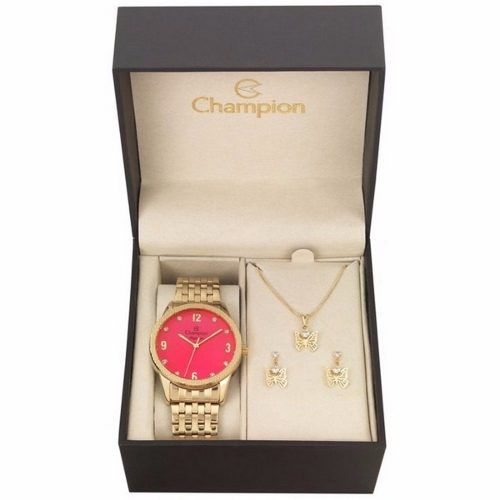 Relógio Champion Kit Feminino Cn26082j