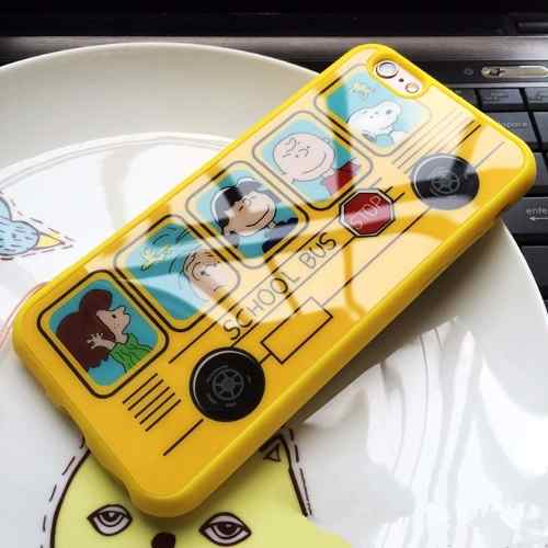 Capa Iphone 5 6 6 Plus - Snoopy Séries Ônibus Snoop